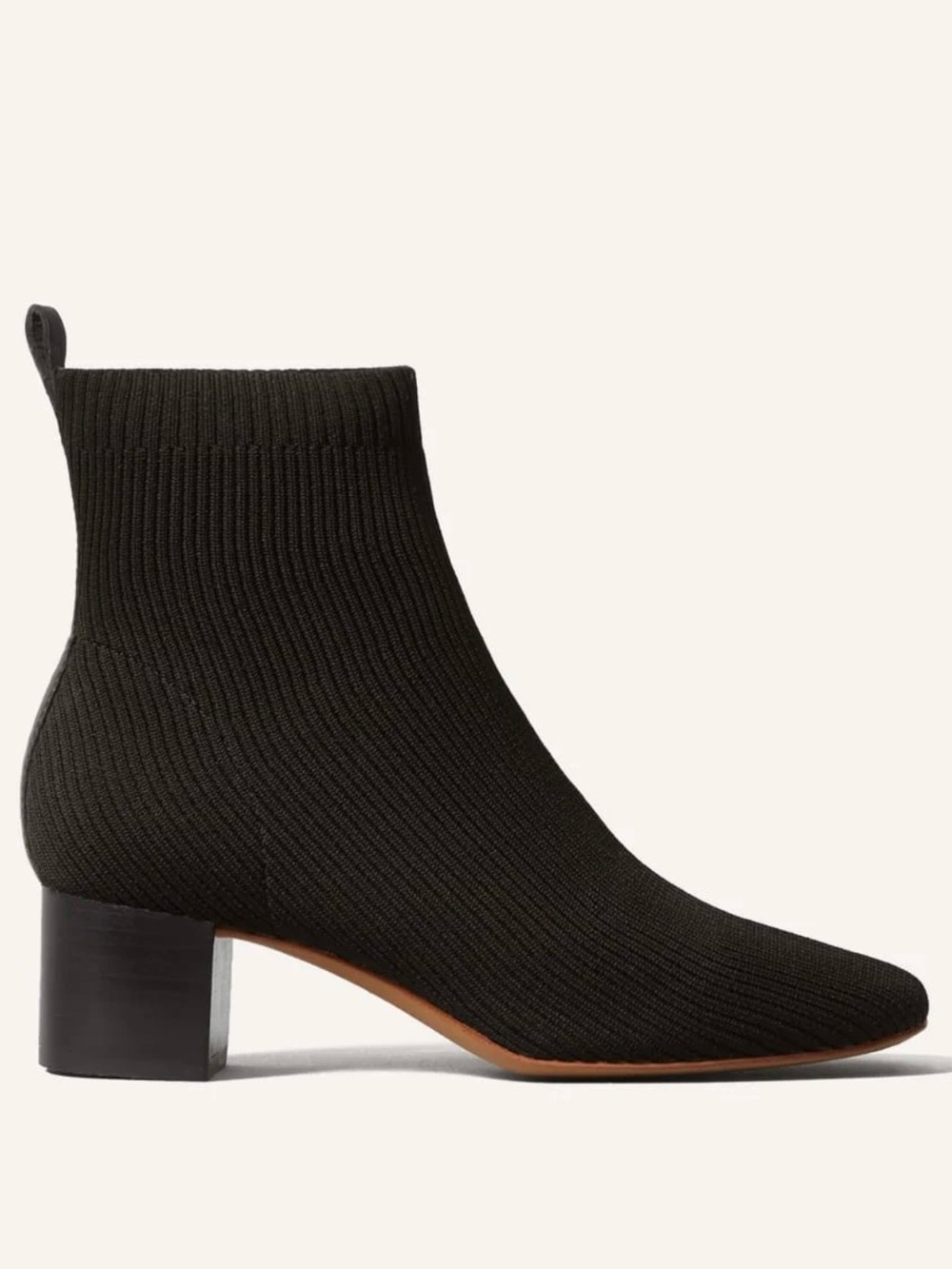 Everlane The ReKnit Glove Boot Black Knit Sock Ankle Boots